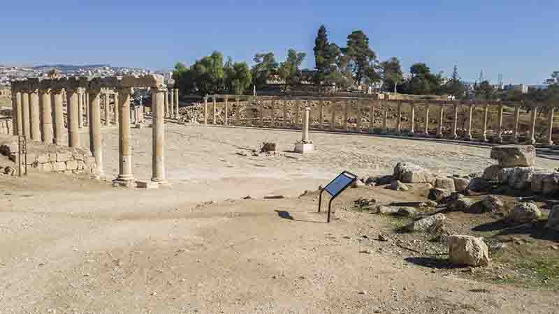 221 - Jordania - Jerash - Foro o plaza Ovalada